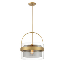 Minka-Lavery 1916-732 - Ravik 15.5" 1-Light Convertible Pendant/Semi-Flush Mount