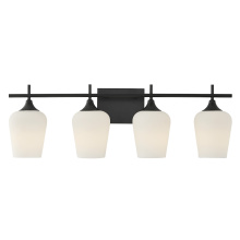 Savoy House 8-6030-4-BK - Octave 4-Light Bathroom Vanity Light in Matte Black