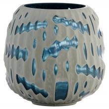 Cyan Designs 12194 - Strata Vase | White | Blue - Small