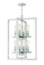Craftmade 53138-BNK - Chicago 8 Light Foyer in Brushed Polished Nickel