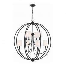 Crystorama 2246-BF - Libby Langdon Sylvan 40'' Black Forged Chandelier