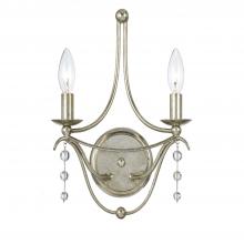 Crystorama 432-SA - Metro 10'' Antique Silver Sconce