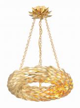 Crystorama 535-GA - Broche 18'' LED Antique Gold Chandelier