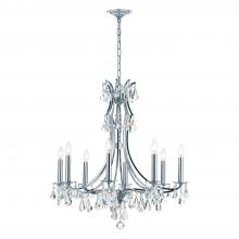 Crystorama 5938-CH-CL-MWP - Cedar 28'' Polished Chrome Chandelier
