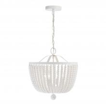 Crystorama 604-MT - Rylee 16.5'' Matte White Chandelier