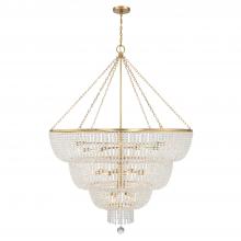 Crystorama 618-GA - Rylee 60'' Antique Gold Chandelier