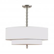 Crystorama 9507-SN - Luxo 26'' Drum Shade Satin Nickel Chandelier