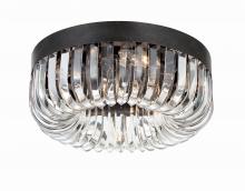 Crystorama ALI-B2005-CZ - Alister 15.25'' Charcoal Bronze Flush Mount