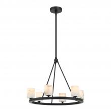 Crystorama ARA-10264-MK-ST - Aragon 22.75'' LED Matte Black Chandelier