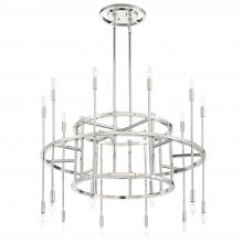Crystorama ARS-B4020-PN - Aries 40'' Polished Nickel Chandelier