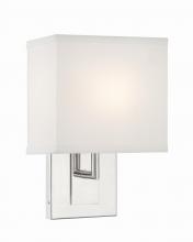Crystorama BRE-A3632-PN - Brent 7'' Polished Nickel Sconce