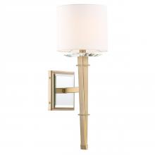 Crystorama CLI-231-AG - Clifton 8'' Aged Brass Sconce