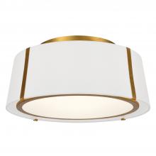 Crystorama FUL-905-GA - Fulton 18'' Antique Gold Semi Flush Mount