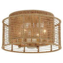 Crystorama JAY-A5000-BS - Jayna 15'' Burnished Silver Flush Mount