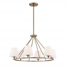 Crystorama KEE-A3006-VG - Keenan 31.25'' Vibrant Gold Chandelier