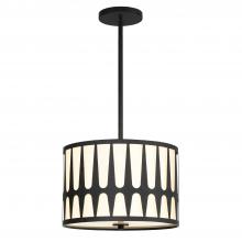 Crystorama ROY-803-BK - Royston 15'' Black Pendant