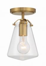 Crystorama VSS-7002-LG_CEILING - Voss 5.75'' Luxe Gold Semi Flush Mount