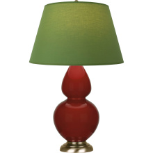 Robert Abbey OX20G - Oxblood Double Gourd Table Lamp