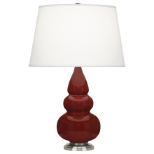Robert Abbey OX32X - Oxblood Small Triple Gourd Accent Lamp