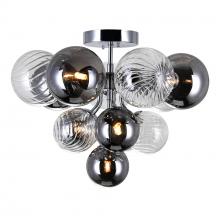 CWI Lighting 1205C16-6-601 - Pallocino 6 Light 16in Chrome Flush Mount
