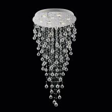 CWI Lighting 6601C24C(H:35) - Rain Drop 9 Light 24in Chrome Chandelier