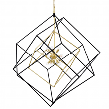 Hudson Valley 1255-AGB/BK - Roundout Chandelier