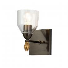 Lucas McKearn bb1000db-1-f1g - Felice 1 Light Vanity in Dark Bronze With Gold Accents