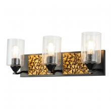 Lucas McKearn bb90586mb-3b1g - Bocage 3 Light Vanity in Matte Black And Gold