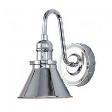 Lucas McKearn bb90684pc-1 - Provence 1 Light Vanity in Polished Chrome