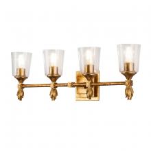 Lucas McKearn bb1022g-4-f1g - Vetiver 4 Light Vanity In Antique Gold