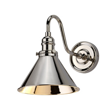 Lucas McKearn el/pv1 pn - Provence 1 Light Sconce in Polished Nickel