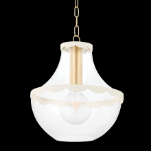 Mitzi by Hudson Valley Lighting H668701L-AGB/SCR - Alaina Pendant