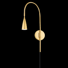 Mitzi by Hudson Valley Lighting HL811201-AGB - Jenica Plug-In Sconce