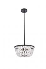 Elegant 1114D13BK - Gianna 13 inch pendant in black