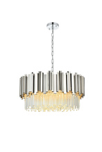 Elegant 3400D24C - Pendant D24"H14"L8 Chrome