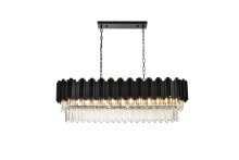 Elegant 3401G47BK - Pendant L47"W14"H14"L12 Black