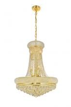 Elegant V1800D24G/RC - Primo 14 light Gold Chandelier Clear Royal Cut Crystal