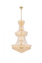 Elegant V1800G30G/RC - Primo 32 light Gold Chandelier Clear Royal Cut Crystal