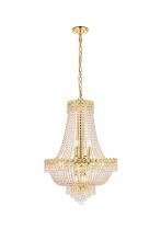 Elegant V1900D20G/RC - Century 12 light Gold Chandelier Clear Royal Cut Crystal